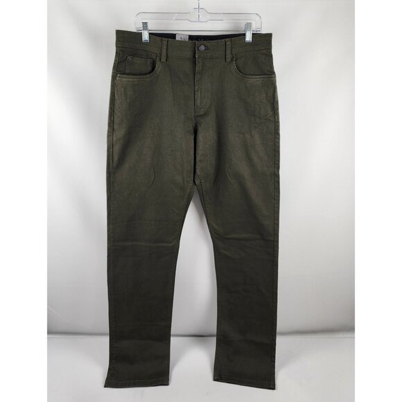Calvin Klein Dress Pants Mens 34x34 Brown Green Chino Stretch Pant NWT - Picture 1 of 12